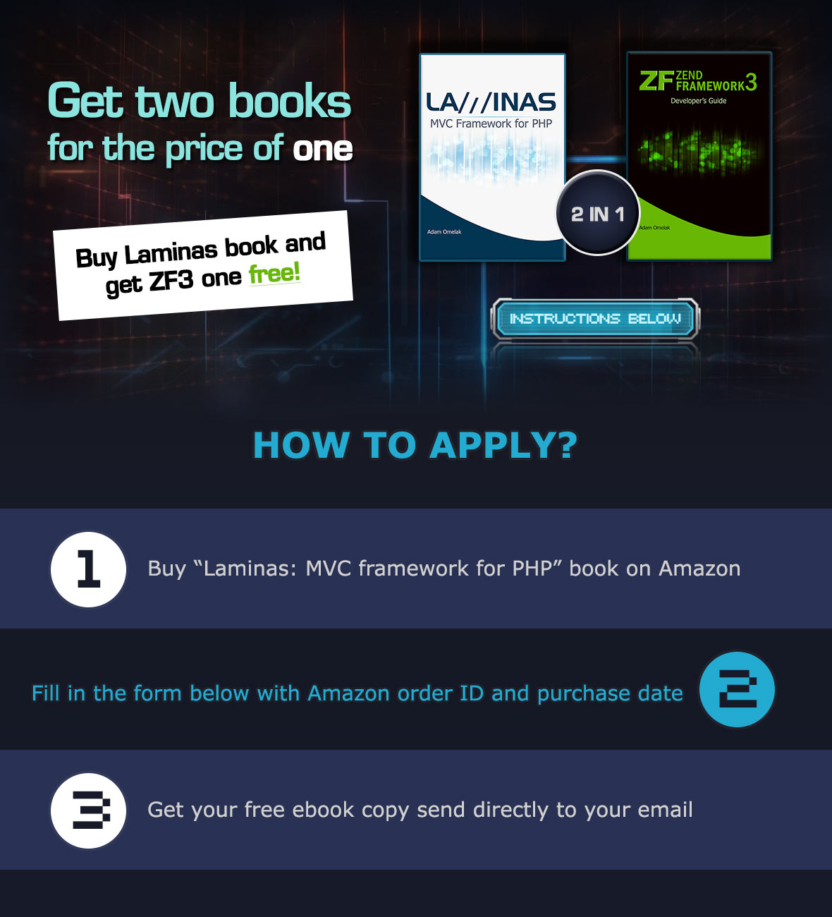 Get two books for the price of one. Buy Laminas book and get ZF3 one free!